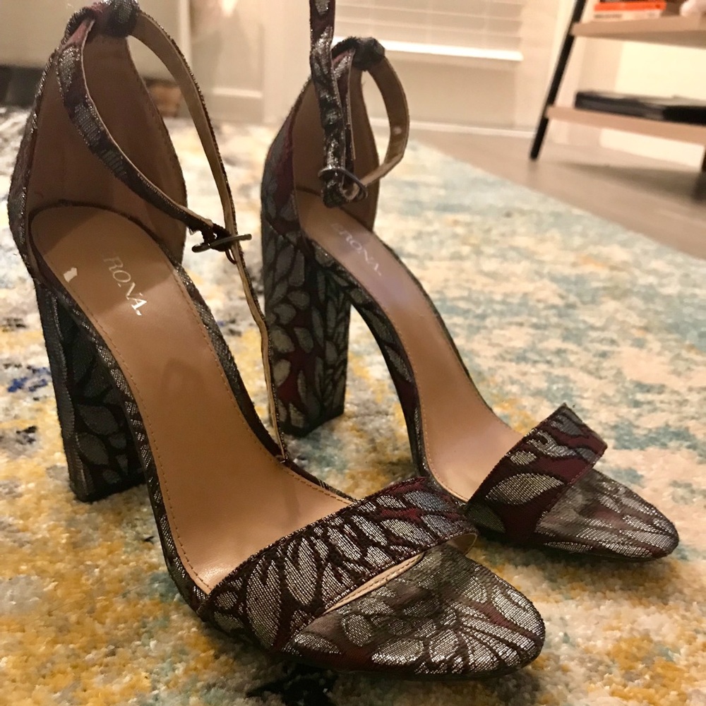 Women’s Floral Block Heels